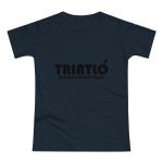 Camiseta mujer punto liso - Azul marino - Triatló: berenar + dinar + sopar Camiseta mujer punto liso - Azul marino - Triatló: berenar + dinar + sopar