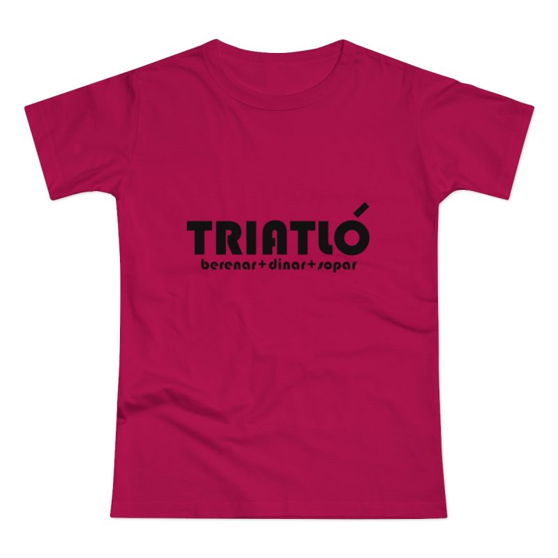 Camiseta mujer punto liso - Sorbete - Triatló: berenar + dinar + sopar