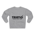 Sudadera cuello redondo premium - Gris jaspeado claro - Triatló: berenar + dinar + sopar