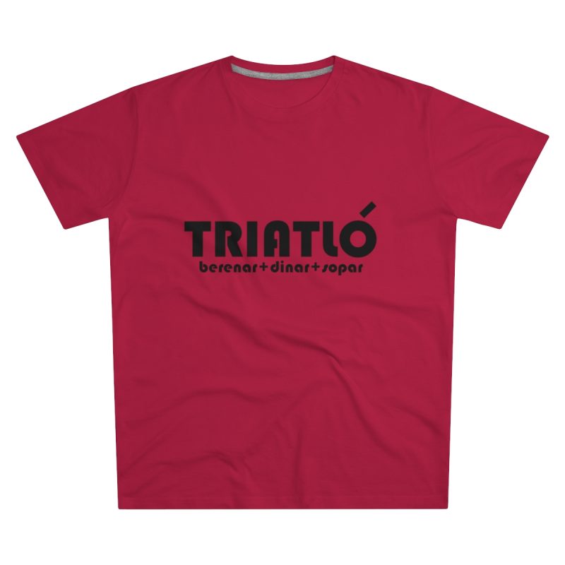 Camiseta hombre corte moderno - Rojo - Triatló: berenar + dinar + sopar