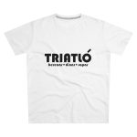 Camiseta hombre corte moderno - Blanco - Triatló: berenar + dinar + sopar Camiseta hombre corte moderno - Blanco - Triatló: berenar + dinar + sopar