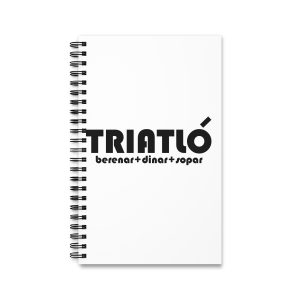 Cuaderno de espiral - Triatló: berenar + dinar + sopar