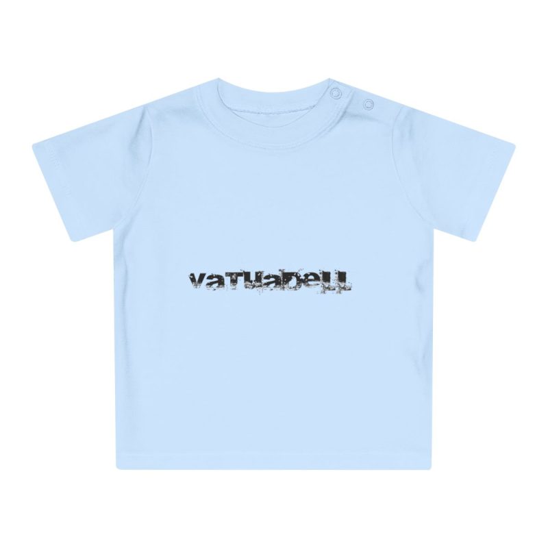 Camiseta de bebe - Azul empolvado - Camiseta unisex «Vatuadell» Camiseta de bebe - Azul empolvado - Camiseta unisex «Vatuadell»