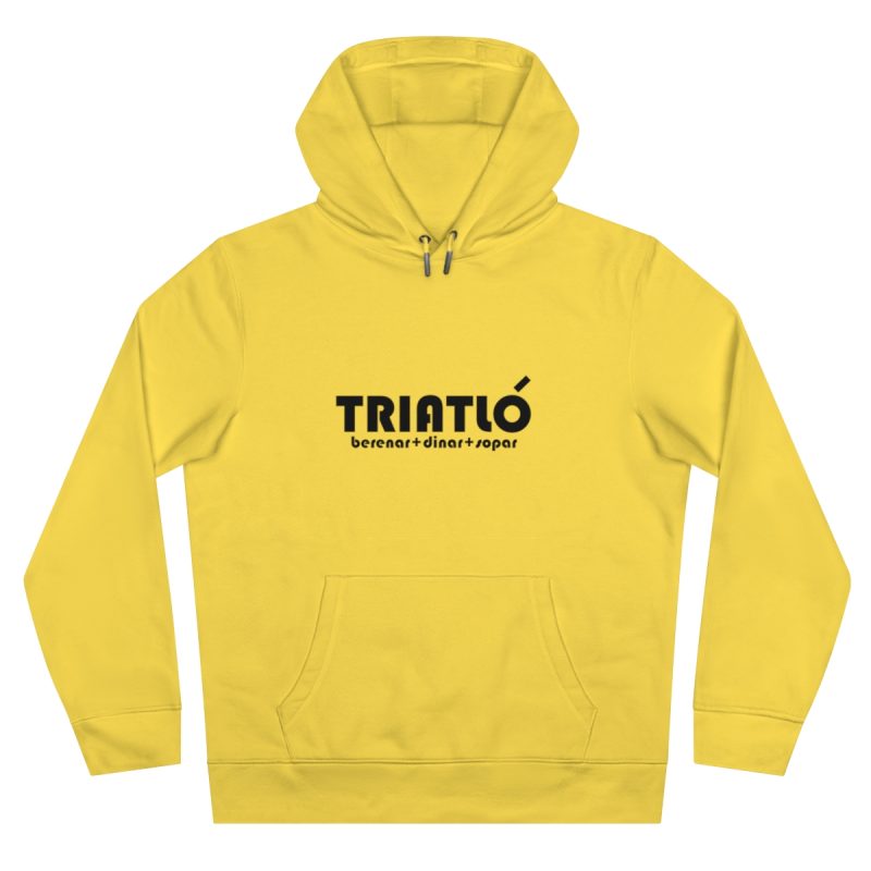 Sudadera con capucha King - Amarillo chispa - Triatló: berenar + dinar + sopar