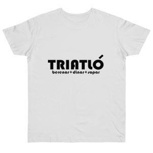 Camiseta punto liso - Blanco - Triatló: berenar + dinar + sopar