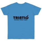Camiseta punto liso - Azul celeste - Triatló: berenar + dinar + sopar