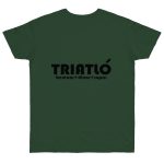 Camiseta punto liso - Verde botella - Triatló: berenar + dinar + sopar