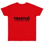 Camiseta punto liso - Rojo fuego - Triatló: berenar + dinar + sopar