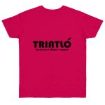 Camiseta punto liso - Fucsia - Triatló: berenar + dinar + sopar