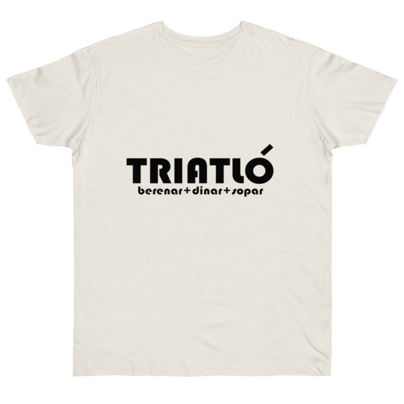 Camiseta punto liso - Natural - Triatló: berenar + dinar + sopar