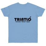Camiseta punto liso - Azul cielo - Triatló: berenar + dinar + sopar