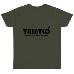 Camiseta punto liso - Caqui urbano - Triatló: berenar + dinar + sopar