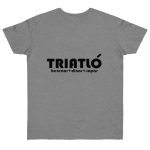 Camiseta punto liso - Gris deportivo jaspeado - Triatló: berenar + dinar + sopar