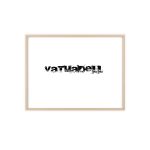 Poster con marco de madera - Marco de madera natural - Camiseta unisex «Vatuadell»