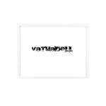 Poster con marco de madera - Marco blanco - Camiseta unisex «Vatuadell»