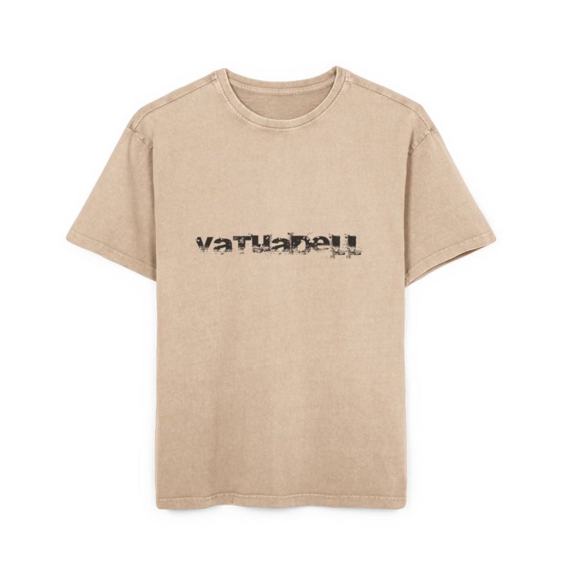 Camiseta oversize lavado acido - Beis - Camiseta unisex «Vatuadell»