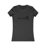 Camiseta mujer Favorite - Gris antracita jaspeado - Una i pus Camiseta mujer Favorite - Gris antracita jaspeado - Una i pus