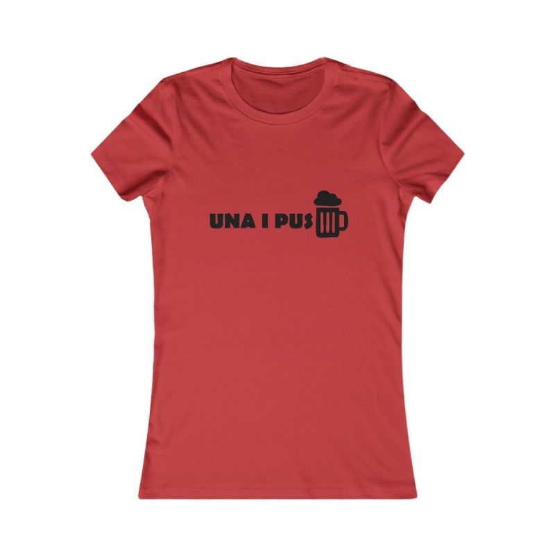 Camiseta mujer Favorite - Rojo - Una i pus