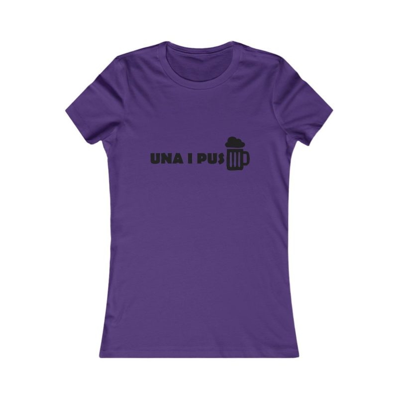 Camiseta mujer Favorite - Morado equipo - Una i pus
