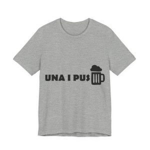 Camiseta jersey manga corta - Gris jaspeado - Una i pus