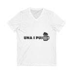 Camiseta cuello de pico - Blanco - Una i pus