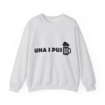 Sudadera cuello redondo - Gris ceniza - Una i pus