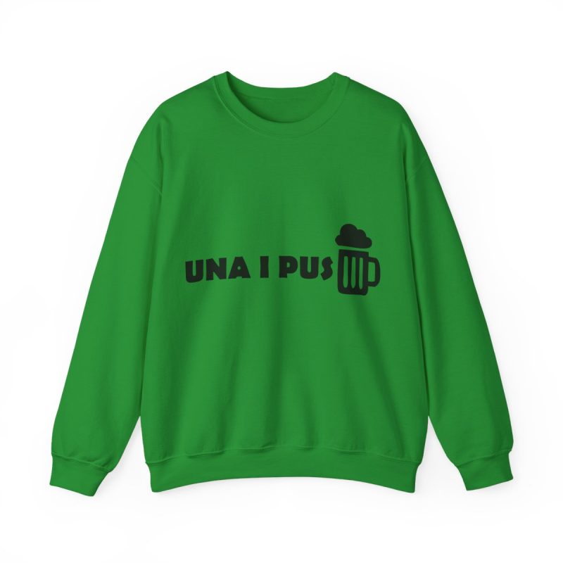 Sudadera cuello redondo - Verde irlandes - Una i pus