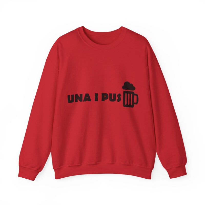 Sudadera cuello redondo - Rojo - Una i pus