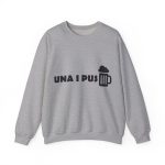 Sudadera cuello redondo - Gris deportivo - Una i pus
