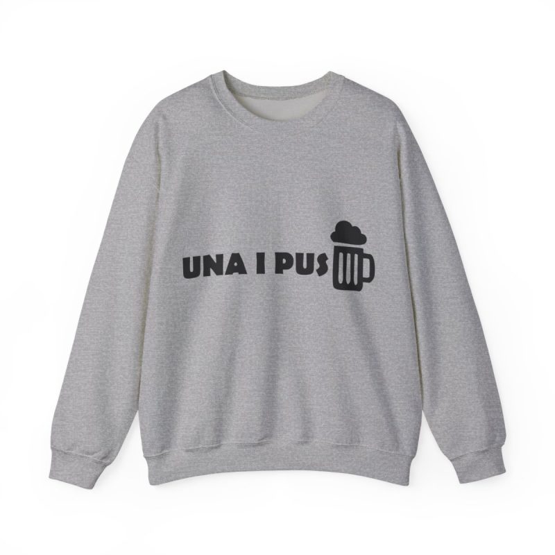 Sudadera cuello redondo - Gris deportivo - Una i pus