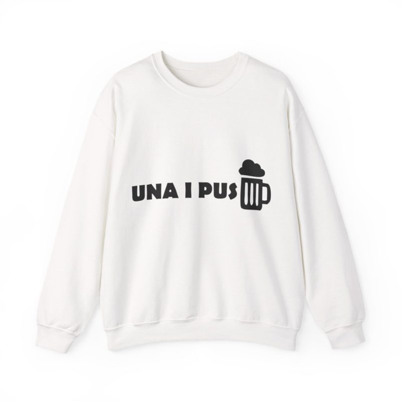 Sudadera cuello redondo - Blanco - Una i pus