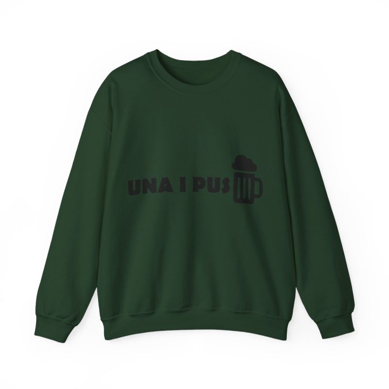 Sudadera cuello redondo - Verde bosque - Una i pus