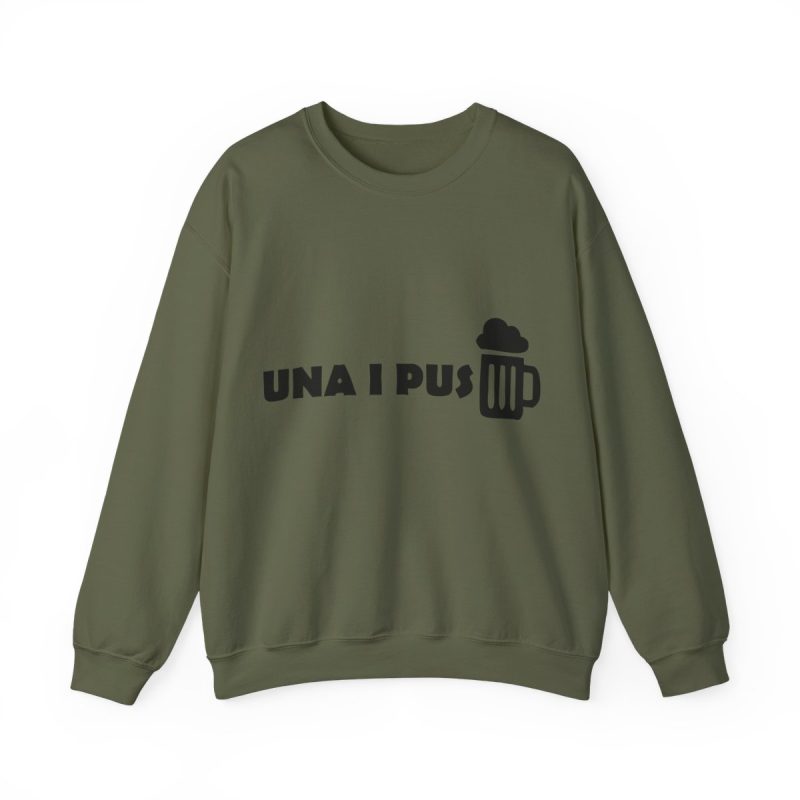 Sudadera cuello redondo - Verde militar - Una i pus
