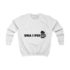 Sudadera infantil - Blanco artico - Una i pus