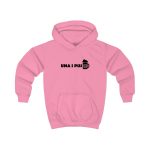 Sudadera con capucha infantil - Rosa algodon de azucar - Una i pus