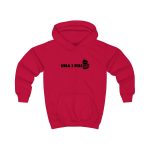 Sudadera con capucha infantil - Rojo fuego - Una i pus