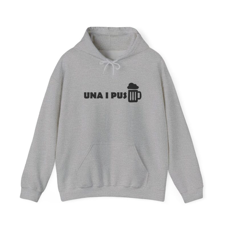 Sudadera con capucha - Gris deportivo - Una i pus