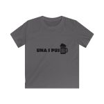 Camiseta infantil Softstyle - Gris marengo - Una i pus