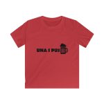 Camiseta infantil Softstyle - Rojo - Una i pus