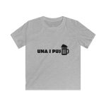 Camiseta infantil Softstyle - Gris deportivo - Una i pus