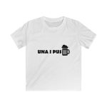 Camiseta infantil Softstyle - Blanco - Una i pus