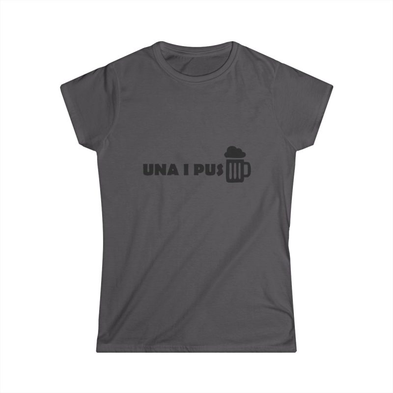 Camiseta mujer Softstyle - Gris marengo - Una i pus Camiseta mujer Softstyle - Gris marengo - Una i pus