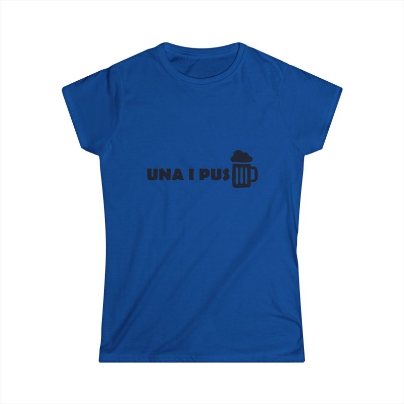 Camiseta mujer Softstyle - Azul royal - Una i pus