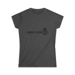 Camiseta mujer Softstyle - Gris oscuro jaspeado - Una i pus Camiseta mujer Softstyle - Gris oscuro jaspeado - Una i pus