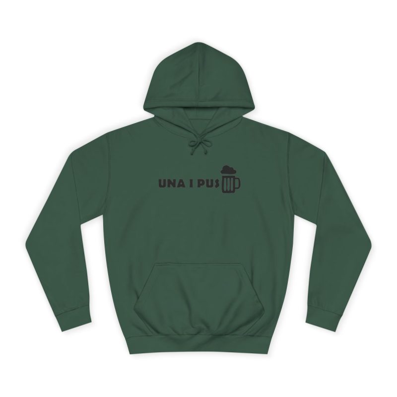 Sudadera universitaria - Verde botella - Una i pus