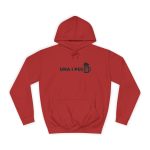 Sudadera universitaria - Rojo fuego - Una i pus