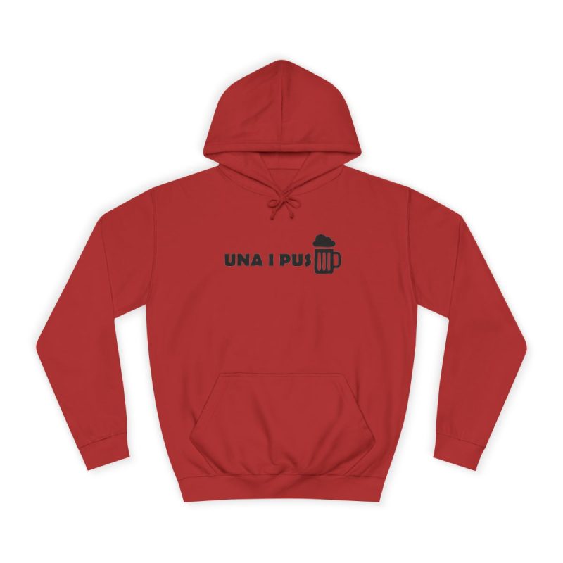 Sudadera universitaria - Rojo fuego - Una i pus