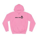 Sudadera universitaria - Rosa algodon de azucar - Una i pus
