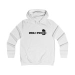 Sudadera universitaria mujer - Blanco artico - Una i pus