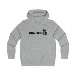 Sudadera universitaria mujer - Gris jaspeado claro - Una i pus